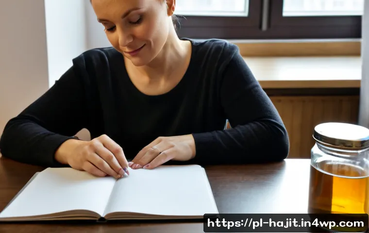 성공적인 자기 성찰 사례 연구 - Photorealistic successful self-reflection case study scene, thoughtful Polish professional woman in ...